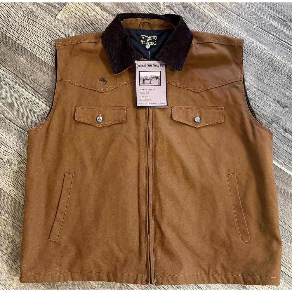 Wyoming Traders Cody concealed carry canvas vest XXL